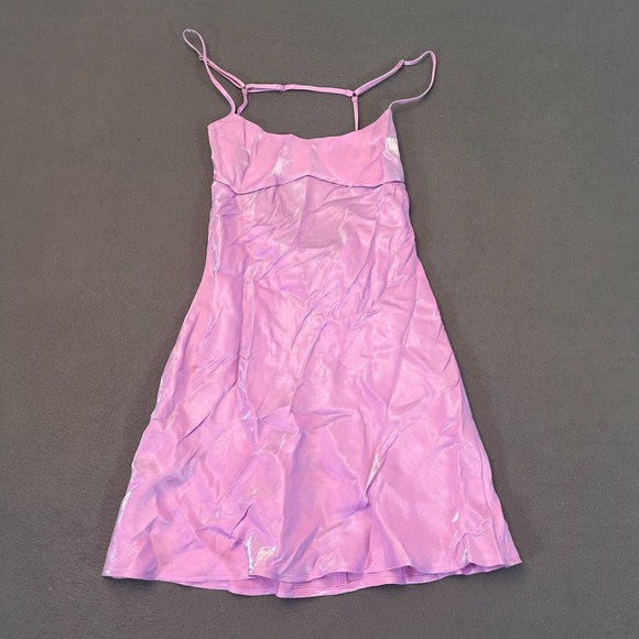 Princess Polly Dresses & Skirts - Princess Polly Women's Violetta Purple Mini Dress Ruched Size 6 Barbie NWT